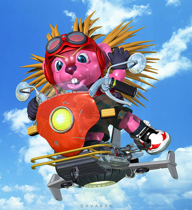 3DCG Illustration Strata DAVAKAN Character ダバカン CGイラスト キャラクター