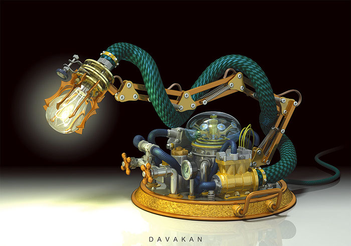3DCG Illustration Strata DAVAKAN Steampunk ダバカン CGイラスト スチームパンク