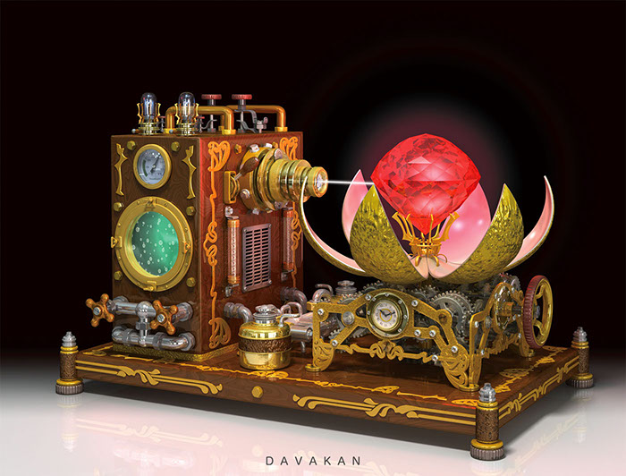 3DCG Illustration Strata DAVAKAN Steampunk ダバカン CGイラスト スチームパンク