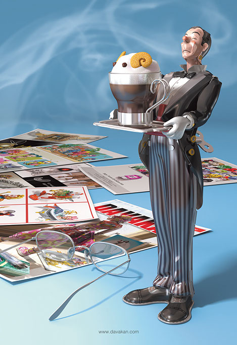 3DCG Illustration Strata DAVAKAN  ダバカン CGイラスト Tin Toy ブリキのおもちゃ