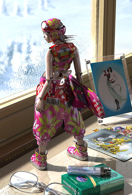 3DCG Illustration Strata DAVAKAN  ダバカン CGイラスト Tin Toy ブリキのおもちゃ