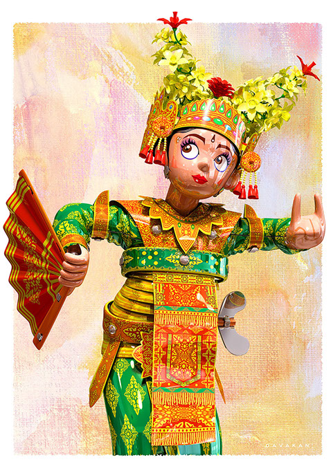 3DCG Illustration Strata DAVAKAN  ダバカン CGイラスト Tin Toy ブリキのおもちゃ