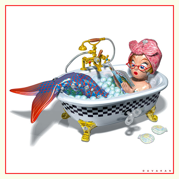 3DCG Illustration Strata DAVAKAN  ダバカン CGイラスト Tin Toy ブリキのおもちゃ