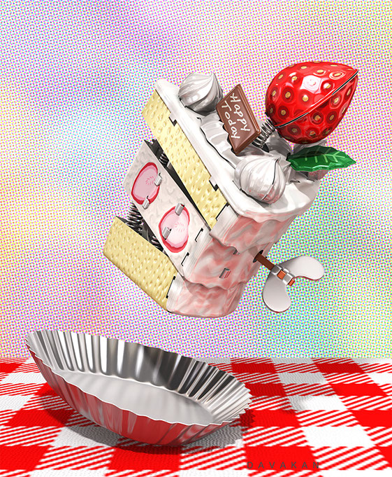 3DCG Illustration Strata DAVAKAN  ダバカン CGイラスト Tin Toy ブリキのおもちゃ